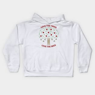 Love the Trees, Love the Bees Kids Hoodie